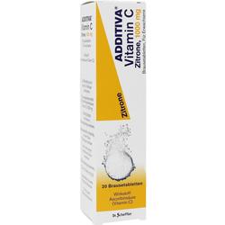 Verpackung von Vitamin C Brausetabletten mit Zitronengeschmack.